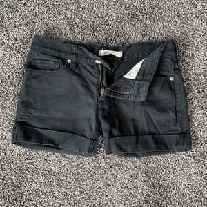 Bullhead black denim shorts